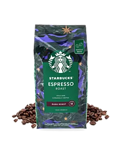 Espresso Dark Roast coffee beans from Starbucks 
