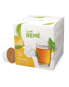 Caf&eacute; Ren&eacute; Lemon Tea package and pod for Dolce Gusto
