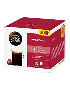 Nescaf&eacute; Americano Big Pack package and capsule for Dolce Gusto
