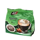 Café René Hazelnut package and pods for Senseo

