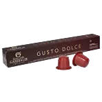 Gran CaffÃ© Garibaldi Gusto Dolce package and capsule for NespressoÂ®