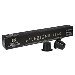 Gran CaffÃ© Garibaldi Selezione 1860 package and capsule for NespressoÂ®