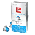 illy Decaffeinato package and capsule for Nespresso
