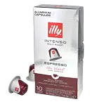 illy Espresso Intenso package and capsule for Nespresso®