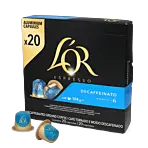L'OR Decaffeinato XL package and capsule for Nespresso®