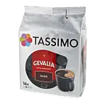 Gevalia Dark Extra MÃ¶rkrost package and capsule for Tassimo