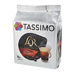 L'OR Lungo Colombia package and capsule for Tassimo
