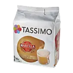 Marcilla Café Con Leche package and capsule for Tassimo