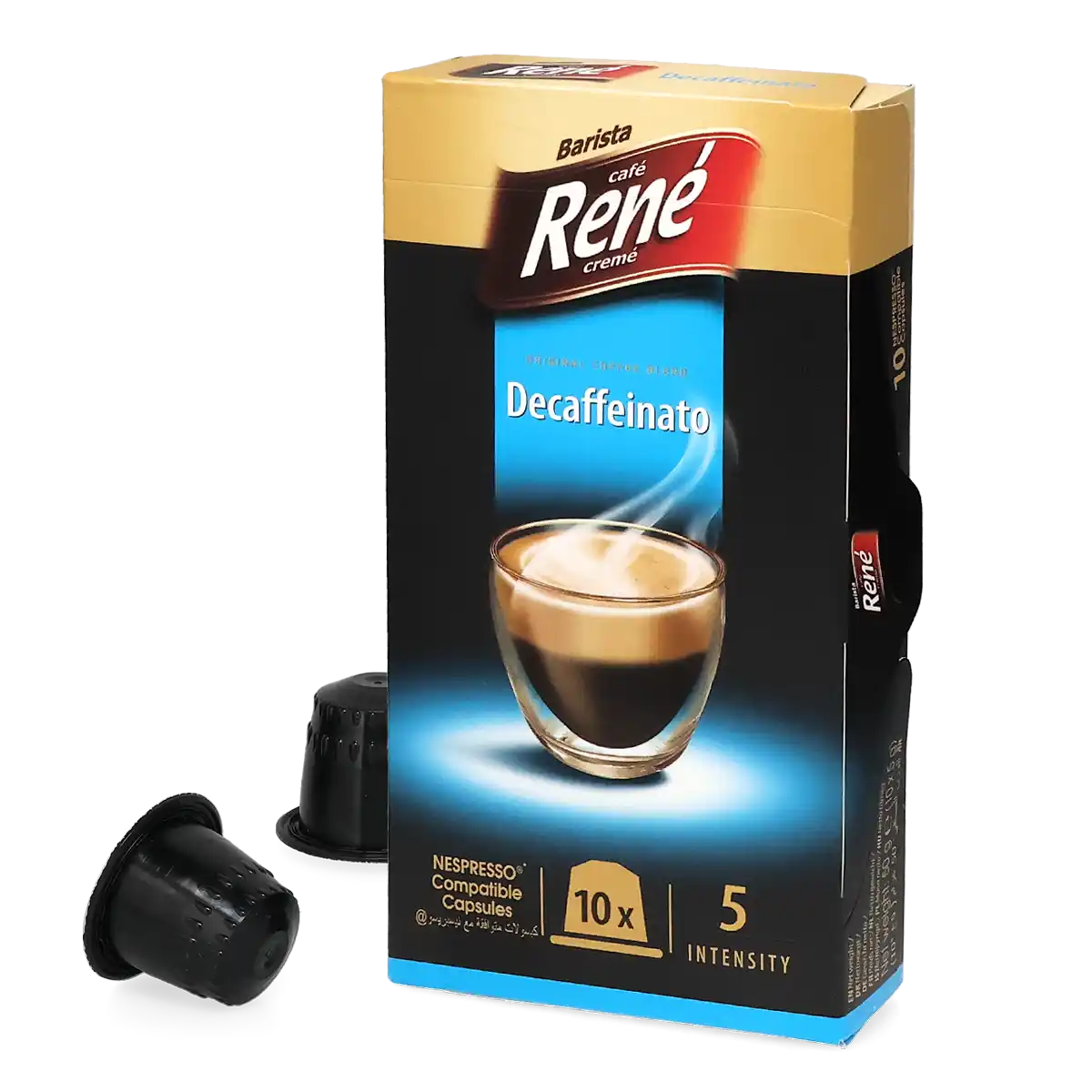 Café René | Espresso bezkofeinowa - 10 kapsułek do Nespresso®